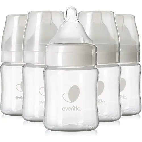 Evenflo Feeding Premium Proflo Venting Balance Plus Wide Neck Baby, Newborn and Infant Bottles - Developed by Pediatric Feeding Specialists - 5 Ounce (Pack of 6)