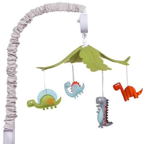 Dinosaur Mobile for Crib - Baby Mobile for Crib - Musical Crib Mobile - Fun Whimsical Musical Mobile for Cribs - Rotating Nursery Mobile for Crib - Baby Crib Mobile for Boys and Girls