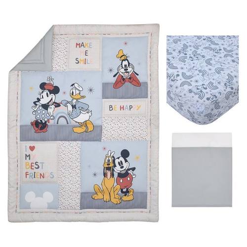 Disney's Mickey Mouse and Friends 3-Piece Nursery Crib Bedding Set