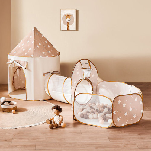 Tiny Land® Compact Adventure 3-in-1 Play Tunnel With no Balls | Wayfair