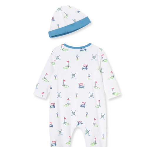 Golf Club 2-Way-Zip Footie with Hat