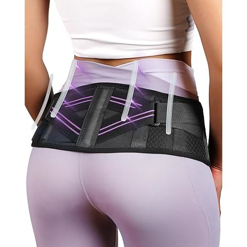 SI Belt for Women with Extra Support Stays, Sacroiliac Belt for SI Joints Pain Relief, Sciatic, Pelvic, Leg, Hip, Lower Back Pain, Hip Compression Wrap, Trochanteric Belt, 360°Anti-slip