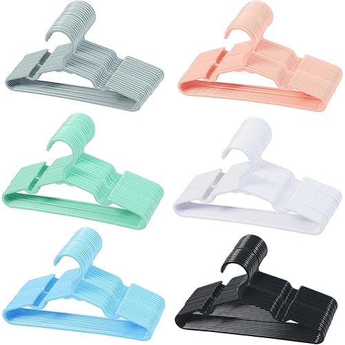 120 pcs Baby Nursery Closet Hangers,Non-Slip Laundry Infant Pant Hanger for Newborn Clothes Gift,Ultra-Thin Child Coat Hanger for Girl Boy Toddler Kid