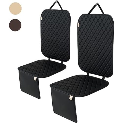 MomnLittle Car Seat Cover 2 Pack Waterproof Non-Slip Car Seat Protector Mat for Child Safety Car Seat (2 Pack Black)