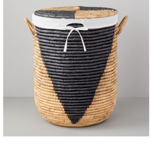 Woven Seagrass Large Hamper | West Elm