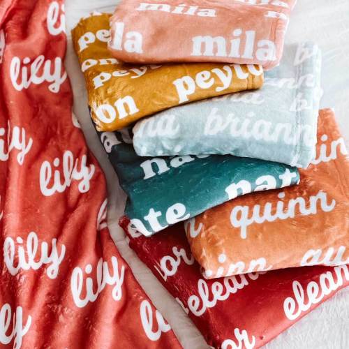 Modern Boho Personalized Color Blanket