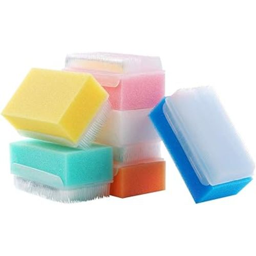 12PCS Sterile Bath Sponge & Sensory Brush, MELONSUN Baby Bath Scrubber.