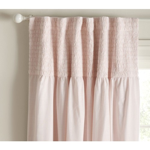 Smocked Top Blackout Curtain