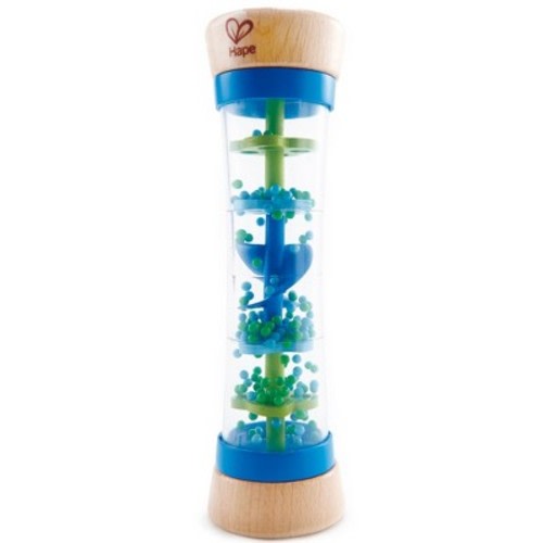 Hape: Beaded Raindrops - Blue- Wooden Soothing Sounds Toy,Infant