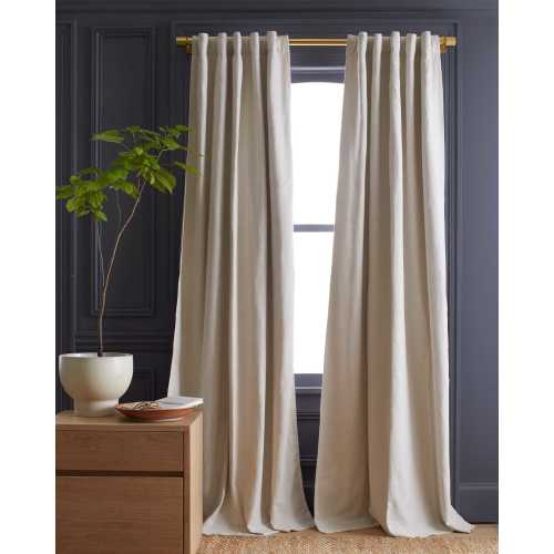 Cotton Slub Room Darkening Curtain