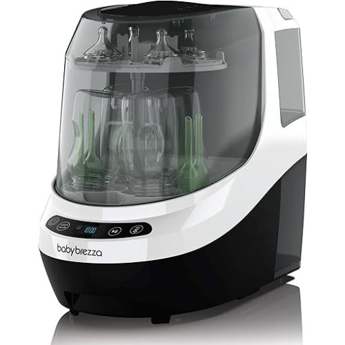 Baby Brezza Bottle Washer Pro - Baby Bottle Washer, Sterilizer + Dryer - All in One Machine Cleans Bottles, Pump Parts, & Sippy Cups - Replaces Hand Washing, Bottle Brushes and Drying Racks