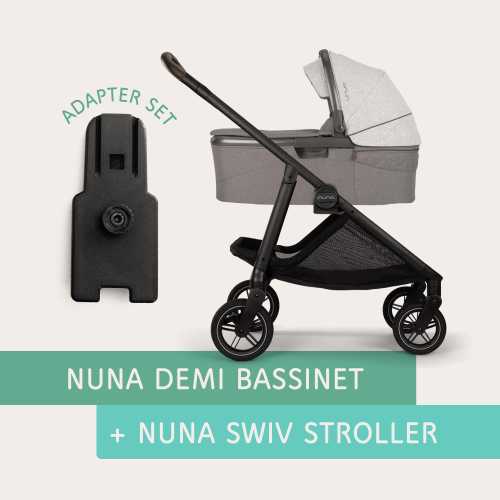 Nuna DEMI Bassinet to Nuna SWIV Stroller ADAPTER