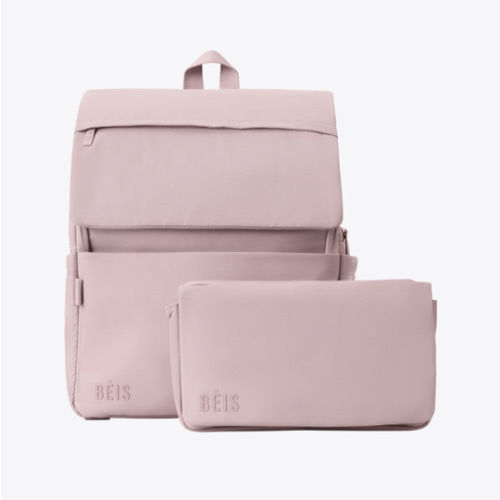 BÉIS 'The Ultimate Diaper Backpack' in Atlas Pink - Best Pink Backpack Diaper Bag