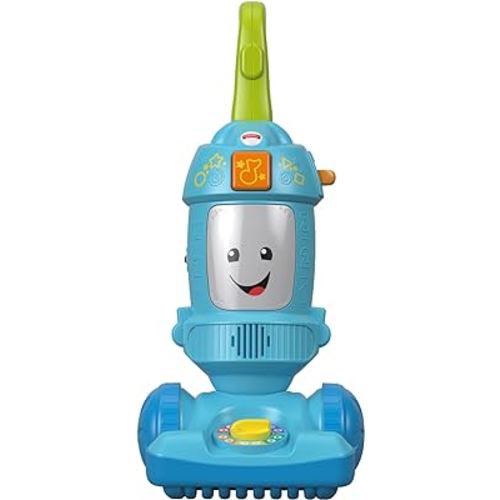 Fisher-Price Toddler Toy Laugh & Learn Light-Up Learning Vacuum Musical Push Along for Pretend Play Infants Ages 1+ Years