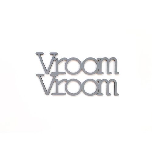Vroom Vroom Laser Cut Typography Wood Sign - Etsy