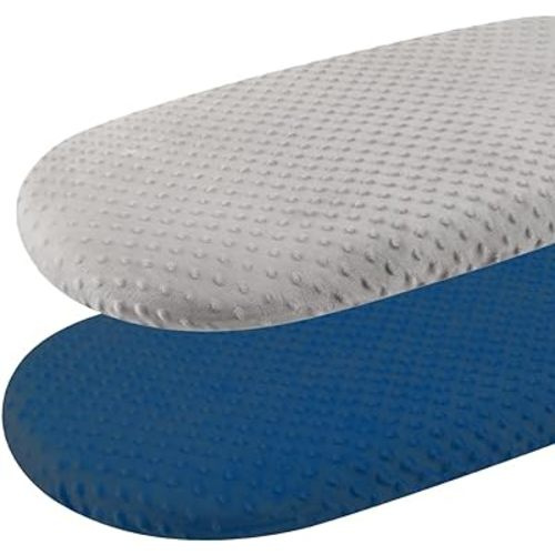 Minky Bassinet Sheet Set 2 Pack Stretch Fitted Cradle Sheets,Ultra Soft,Universal Fit Oval Rectangle Hourglass Pad/Mattress, for Baby Girls and Boys Grey Navy