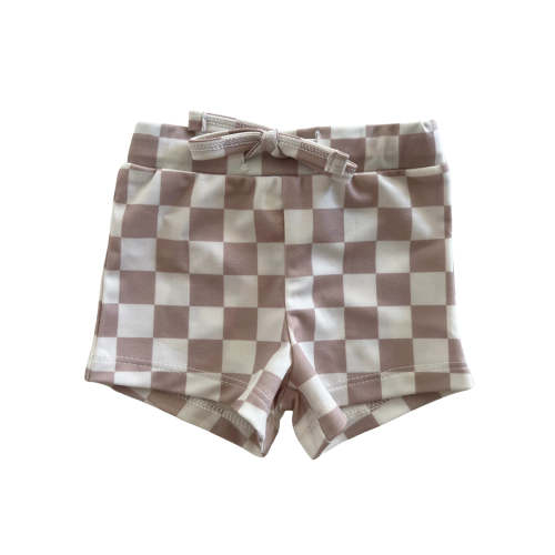 Tiramisu Checkerboard / Riviera Swim Short / UPF 50+
