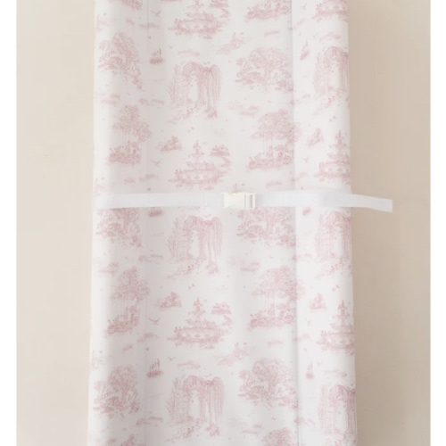 Spring Toile Pink Contour Change Pad | The Gilded Bird – The Gilded Bird US