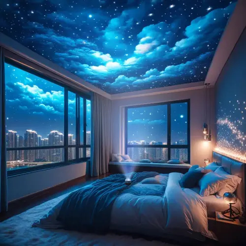 1 rgb starry sky projection night light remote control usb - Temu