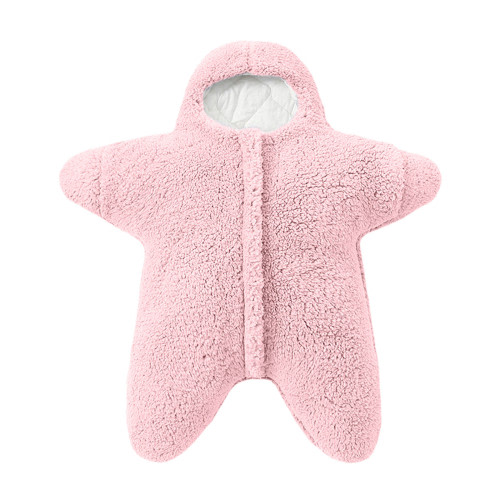 No Sew Baby Blanket Kits Card Blanket Boys Girls Solid Star Shape Sleeping Blanket Thick Warm Hooded Swaddle Wrap Boys Blanket