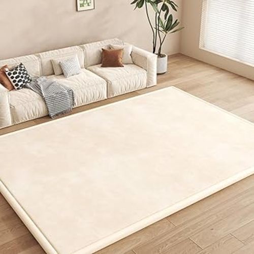 Baby Play Mat for Floor, 1.3'' Thick Memory Foam Tummy Time Mat - Super Soft Coral Velvet Nursery Rug with Non-Slip Backing, Crawling Rug for Toddlers/Infants, Yoga & Tatami Use, 79''x 118''