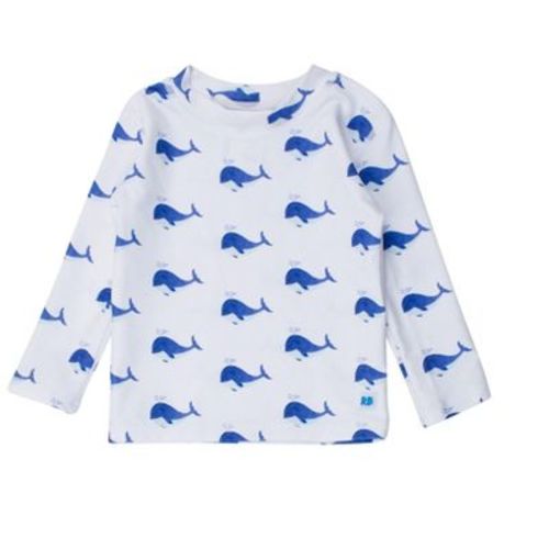 Ruggedbutts Baby Boys Upf50+ Long Sleeve Rash Guard - Mint, 6-12m