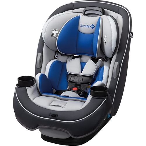 Safety 1st Grow and Go All-in-One Convertible Car Seat, Rear Facing Car Seat 5-40 lbs, Forward Facing Car 30–65 lbs, High Back Booster Seat 40-100 lbs, Carbon Wave
