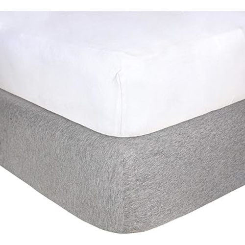 Burt's Bees Baby Essential Organic Cotton Fitted Crib Sheet, Breathable for Boy Girl Standard Crib & Toddler Mattresses