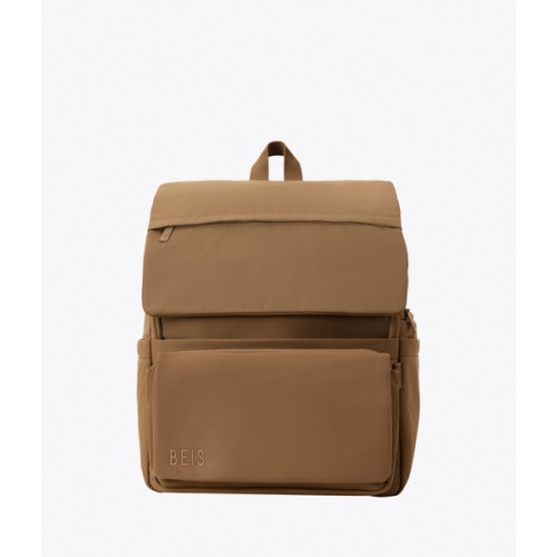 BÉIS 'The Ultimate Diaper Backpack' in Camel - Diaper Bag Backpack in Camel Brown