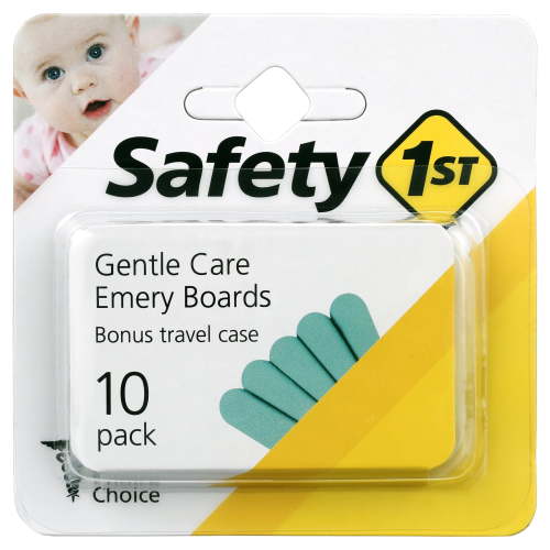 Safety 1st 10 Pack Emery Boards & Travel Case, Blue