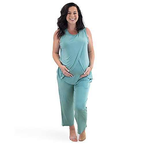 Kindred Bravely Tulip Hem Maternity & Nursing Pajamas | Tank Top Nursing Pajama Set for Women