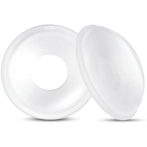 Milk Collector for Breastfeeding, Breast Shell & Milk Catcher, Reusable Silicone Sore Nipples Breast Milk Saver 2PCS