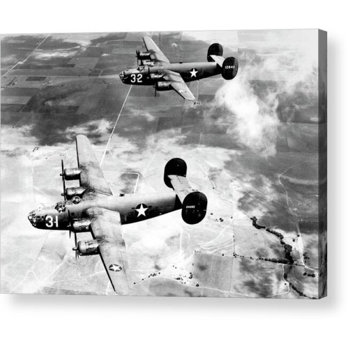 B-24 Heavy Bombers Conducting Acrylic Print