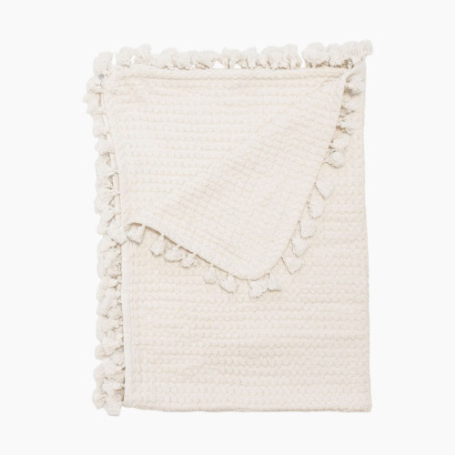 Crane Baby Waffle Knit Blanket - Birch