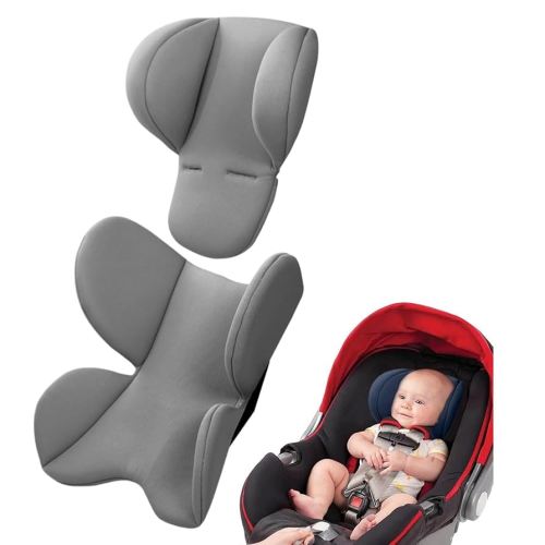 Infant Car Seat Insert, Baby Stroller Cushion, Newborns Car Seat Cushion Insert, Comfortable Car Seat Insert Cushion, Toddler Car Seat Protector Suitable for Carseat (Grey)