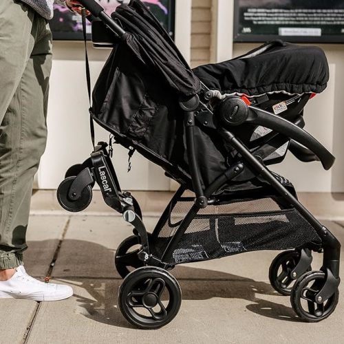 BuggyBoard Maxi Universal Stroller Board, Fits Strollers Including UPPAbaby, Baby Jogger, Bugaboo, No Need for a Double Stroller for Infant and Toddler, Max Weight 66 lbs, Black