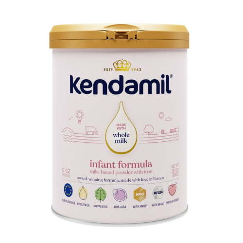 Kendamil Whole Milk Baby Formula Powder, European with HMOs, Prebiotics, No Palm Oil or Soy, with DHA, 28.2oz
