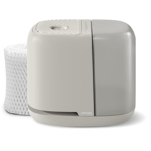 Canopy Bedside Humidifier 2.0, Moonstruck, 36 HR Run Time, 2.5L Capacity - Reading Light & White Noise - Alleviate Symptoms of Allergies, Cold, Dry Skin - Humidifier, Filter, Power Cord & Adapter