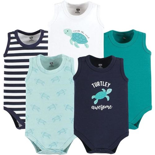 Hudson Baby Unisex Baby Cotton Sleeveless Bodysuits