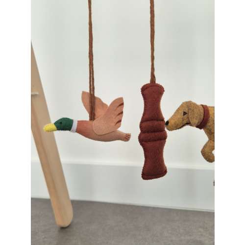 Baby gym hanging toys, flying duck