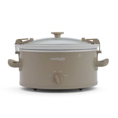 Crock-Pot 6qt Cook & Carry Manual Slow Cooker Chai Cream