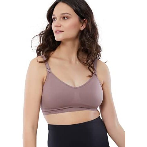 Ingrid and Isabel Basics Nursing and Pumping Bra - Comfortable Breast Pump Bra Hands Free - Soft and Easy to Use