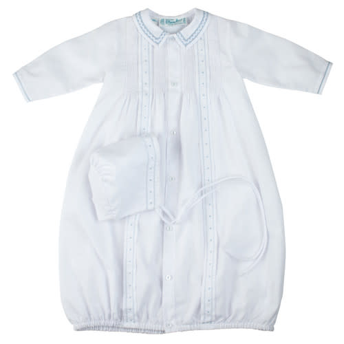 Boys Pintuck & Ric Rac Take Me Home Gown and Hat | Feltman Brothers