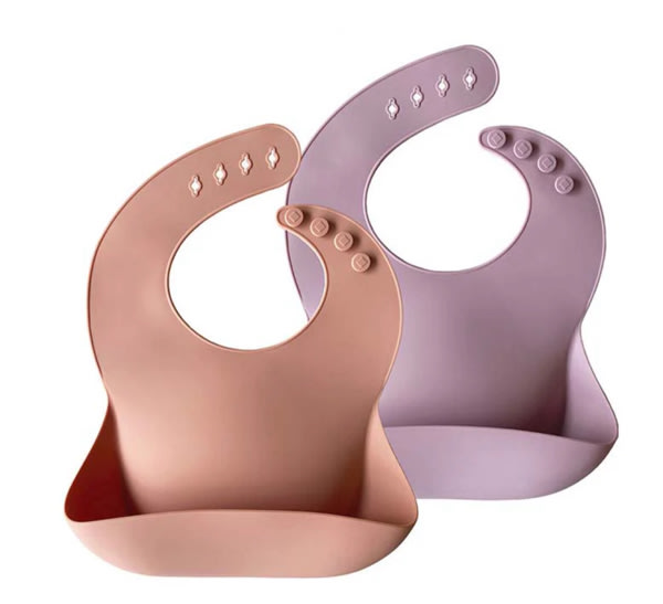 Silicone Baby Bib - 2 Pack