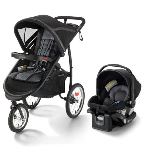 Graco FastAction Fold Jogger Travel System, Black