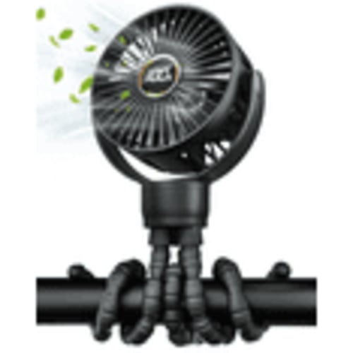 FrSara Portable Baby Stroller Fan,Stroller Fan Clip on, Safe and Quiet,4000mAh, Baby Fan for Stroller and Car Seat, 3-Speed Adjustable,Suitable for Desks,Travel,Bicycles,Camping- Black