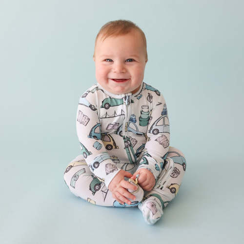 Travel Bug Footie Zippered One Piece 0-3