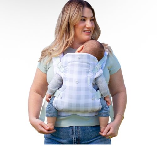 Infantino Flip Advanced 4-in-1 Baby Carrier - Ergonomic, Convertible, Face-in and Face-Out Front and Back Baby Carrier for Newborn to Toddler 8-32 lbs, Plaid