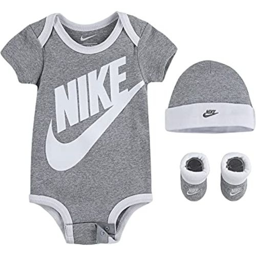 Nike Baby's Bodysuit, Hat and Booties 3 Piece Set