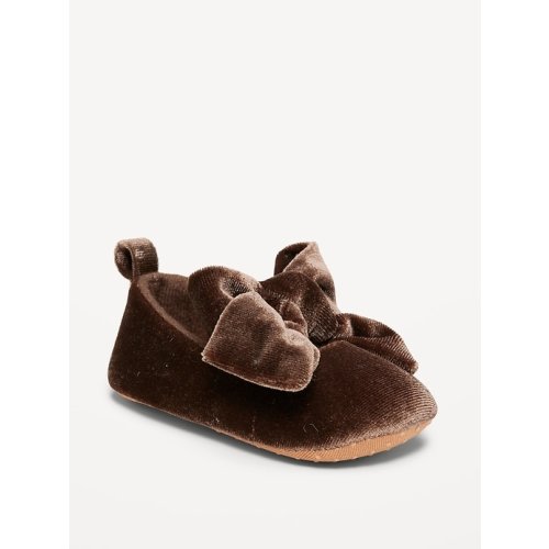 Velvet Bow Ballet Flats for Baby